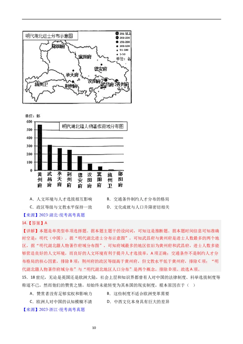 专题14选择性必修1国家制度与社会治理（解析版）_赠送：2008-2024全套高考真题_高考历史真题_送高考历史五年真题(2019-2023)分项汇编（全国通用）