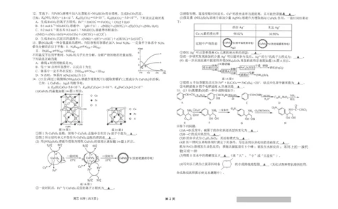 2024届江苏省南通市海安高级中学高三下学期第二次模拟考试化学试题(1)_2024年4月_024月合集_2024届江苏南通海安高级中学高三下第二次模拟考试