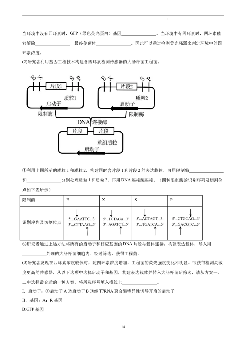 生物（北京卷）（全解全析）_2023高考押题卷_学易金卷-2023学科网押题卷（各科各版本）_2023学科网押题卷-学易金卷-生物_生物（北京卷）-学易金卷：2023年高考考前押题密卷