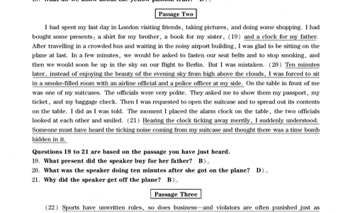 四级通关模拟卷第二套&mdash;答案详解_英语四六级整合_英语四六级真题版本一此版本可作为补充_大学英语CET4_X0_03-四级模拟题_四级模拟题1-5套（赠送）_四级通关模拟卷（2）