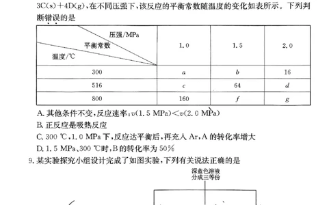 2024届河北省高三下学期普通高中学业水平选择性考试化学_2024年3月_013月合集_2024届河北省高中学业水平选择性考试模拟试题（四）