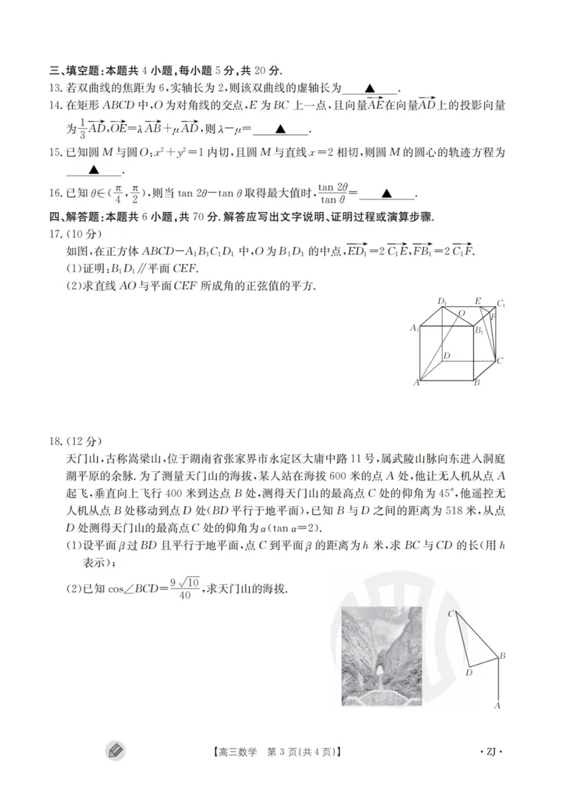 数学_2023年9月_01每日更新_12号_2024届新疆省高三金太阳9月联考（1003C）_新疆省2024届高三金太阳9月联考（1003C）数学