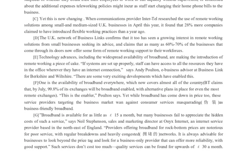 六级通关模拟卷第四套_英语四六级整合_英语四六级真题版本一此版本可作为补充_大学英语CET6_X0_03-六级模拟题_六级模拟题1-5套（赠送）_六级通关模拟卷（4）