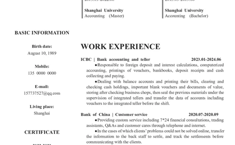 2高端简洁英文CV简历(70)_各类简历_简历模板(1)_英文简历模版86套2025版_