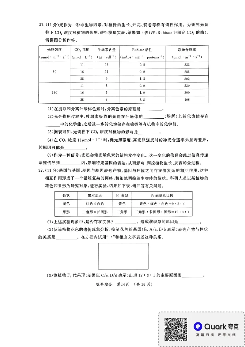 2024届河南省开封市下学期三模理综试题_2024年4月_024月合集_2024届河南省开封市高三年级第三次质量检测（开封三模）_河南省开封市2024届高三年级第三次质量检测（开封三模）理综