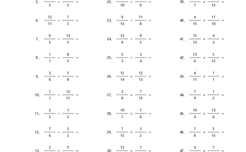 分数乘除混合第1~20篇（高级）_编码0121-6年级数学口算计算_口算题（适合6年级）(1)_分数-乘除混合（100篇）_（分数）乘除混合高级（100篇）