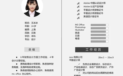 单页131_10000+PPT模板大礼包_大学生个人简历PPT模板_个人简历-Word版保存下载编辑_单页简历326款