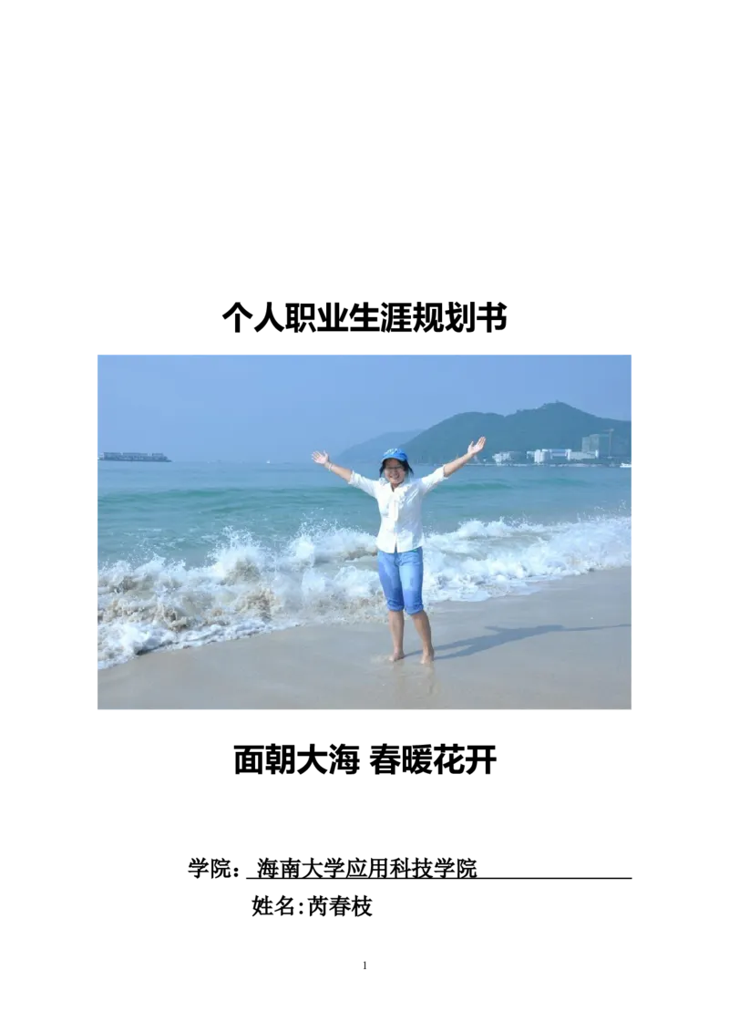 大学生职业生涯规划书-模板一_E6-职业规划_02财务管理专业