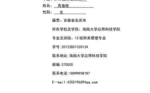 大学生职业生涯规划书-模板一_E6-职业规划_02财务管理专业
