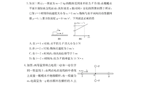 湖南省佩佩教育2025届2月高三开学联考物理_2025年2月_250217湖南省佩佩教育2025届2月高三开学联考（全科）_湖南省佩佩教育2025届2月高三开学联考物理
