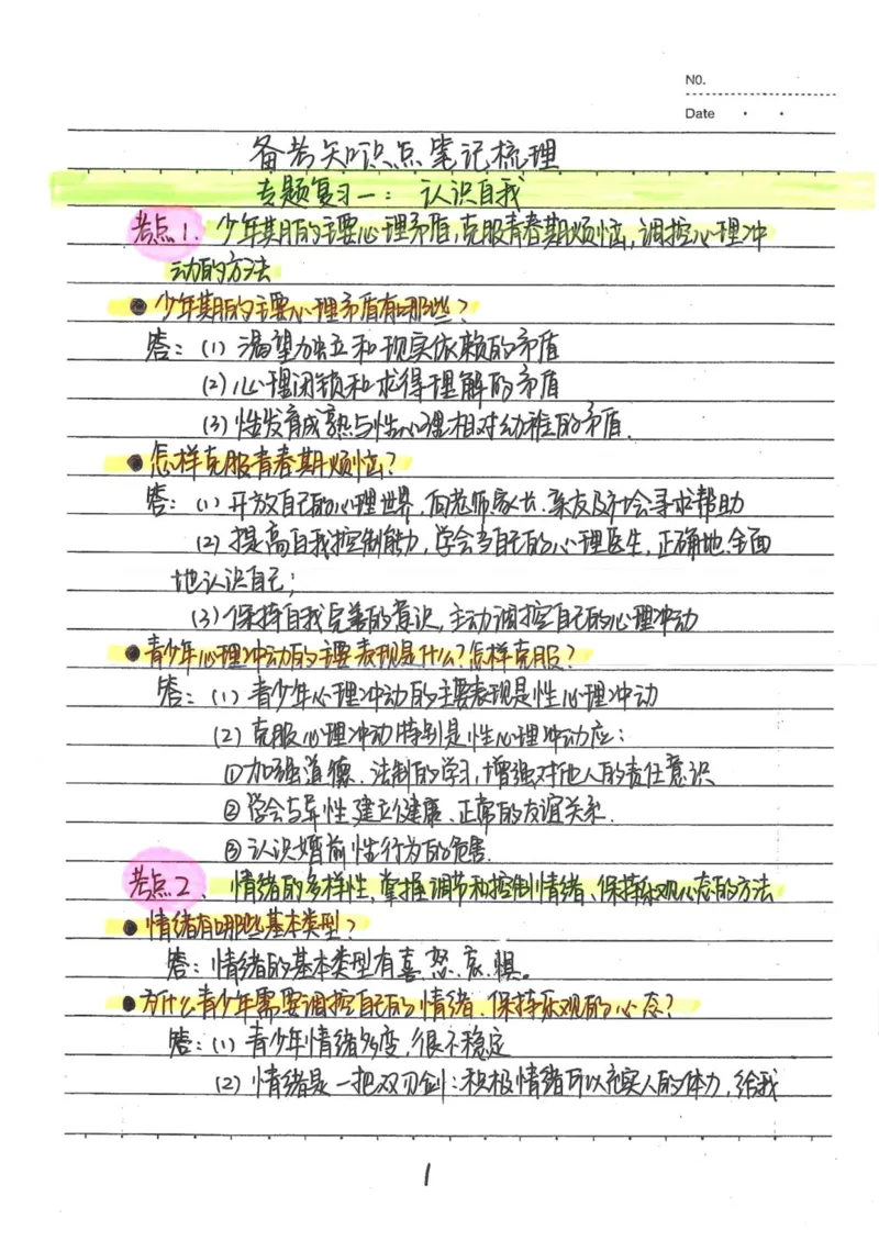 4）中考道德与法制状元笔记（142页）_赠送小初高学霸笔记等_中考全科状元笔记