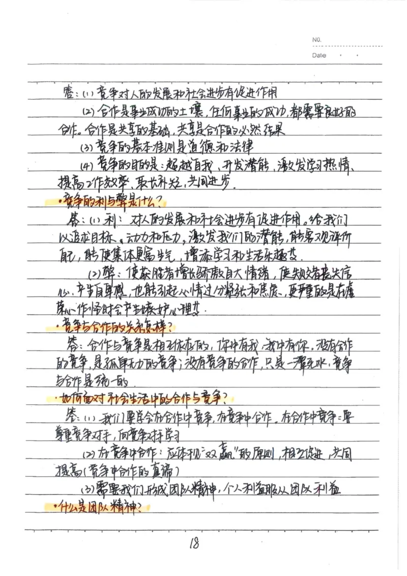 4）中考道德与法制状元笔记（142页）_赠送小初高学霸笔记等_中考全科状元笔记