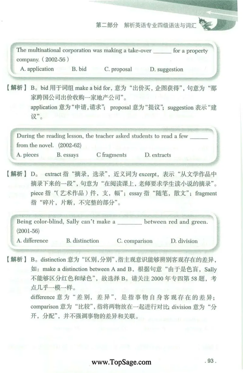 冲击波专业4级语法与词汇_2025专四专八真题及备考资料_2009-2024专四真题+备考资料_2024专四备考资料合辑（电子书）_24专四语法与词汇_2024冲击波系列专四语法与词汇