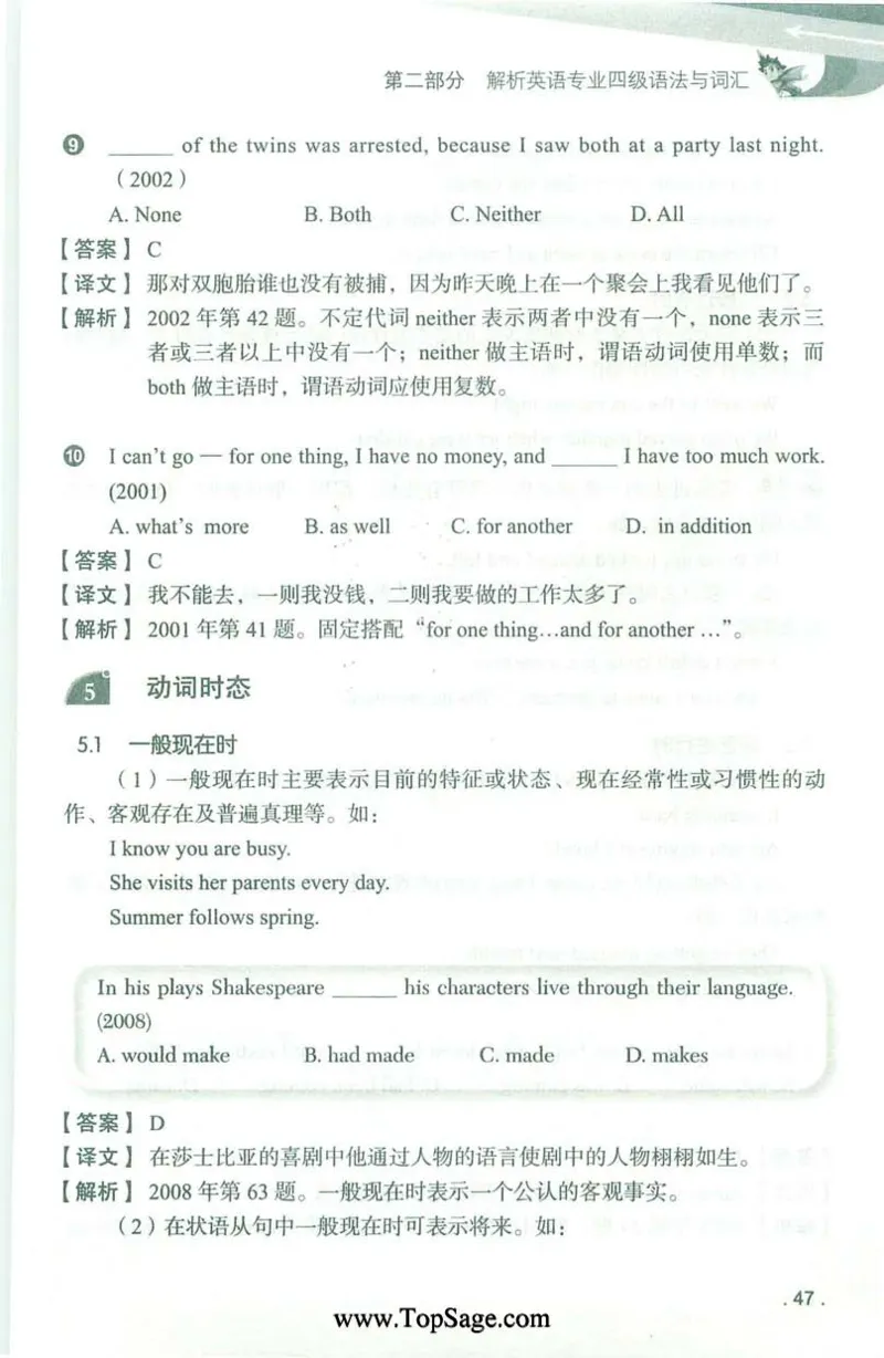 冲击波专业4级语法与词汇_2025专四专八真题及备考资料_2009-2024专四真题+备考资料_2024专四备考资料合辑（电子书）_24专四语法与词汇_2024冲击波系列专四语法与词汇