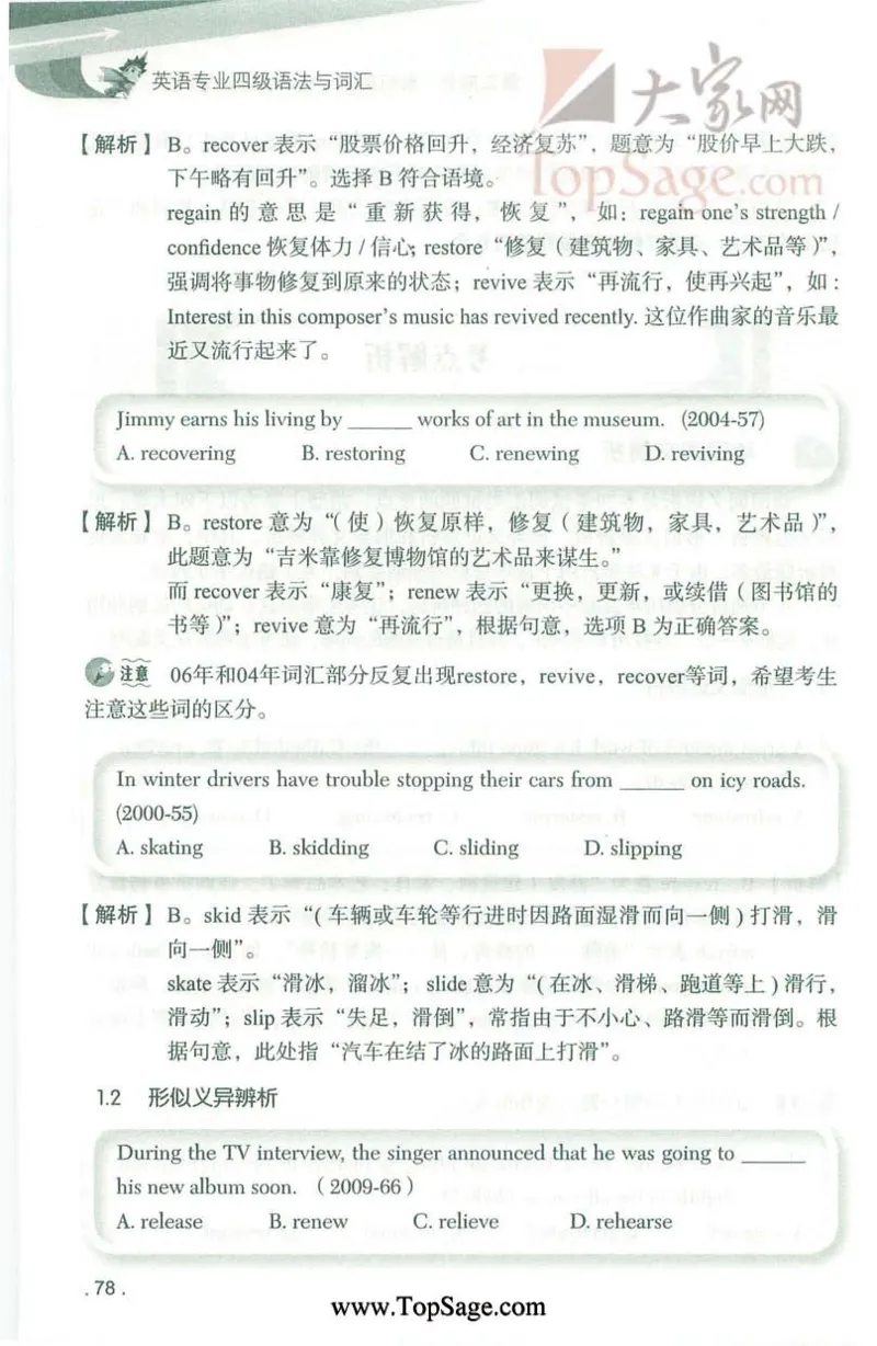 冲击波专业4级语法与词汇_2025专四专八真题及备考资料_2009-2024专四真题+备考资料_2024专四备考资料合辑（电子书）_24专四语法与词汇_2024冲击波系列专四语法与词汇