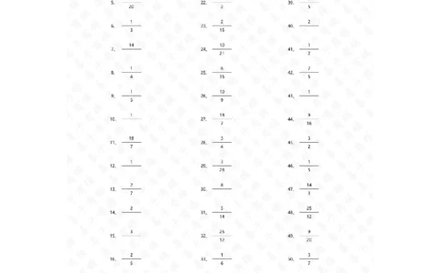 分数除法第61~80篇（初级）答案_编码0121-6年级数学口算计算_口算题（适合6年级）(1)_分数-除法（200篇）_（分数）除法初级（100篇）