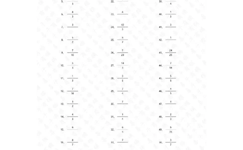 分数除法第61~80篇（初级）答案_编码0121-6年级数学口算计算_口算题（适合6年级）(1)_分数-除法（200篇）_（分数）除法初级（100篇）