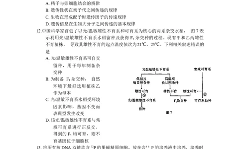 重庆市巴蜀中学2024届高考适应性月考卷（三）生物试题(1)_2023年10月_0210月合集_2024届重庆巴蜀中学高三适应性月考（三）_重庆巴蜀中学2024届高考适应性月考卷（三）生物