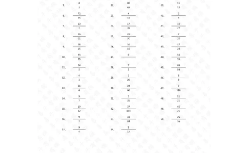 分数加减混合第51~70篇（初级）答案_编码0121-6年级数学口算计算_口算题（适合5年级）_分数-加减混合（280篇）_（分数）加减混合初级（100篇）