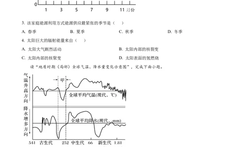 精品解析：河南省沈丘县长安高级中学2023-2024学年高三上学期第一次月考地理试题（原卷版）(1)_2023年10月_0210月合集_2024届河南省沈丘县长安高级中学高三上学期第一次月考