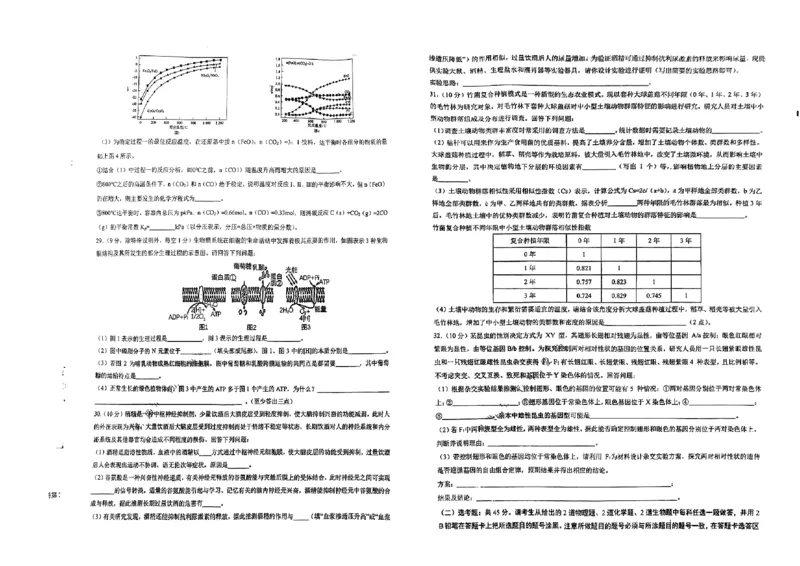 2024届四川省成都市第七中学高三下学期二模诊断考试理综试题(1)_2024年3月_013月合集_2024届四川省成都市第七中学高三下学期二诊模拟考试
