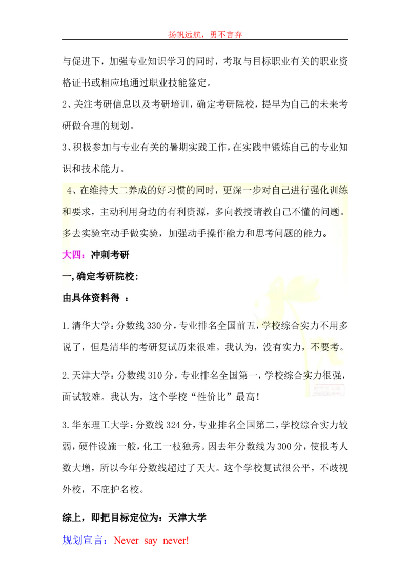 大学生学业生涯规划书-化工_E6-职业规划_33化学专业