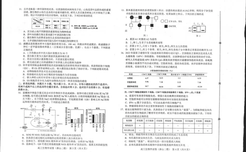 2024届河北省唐山市高三下学期二模考试生物试题_2024年4月_01按日期_30号_2024届河北省唐山市高三下学期二模考试_2024届河北省唐山市高三下学期二模考试生物试题
