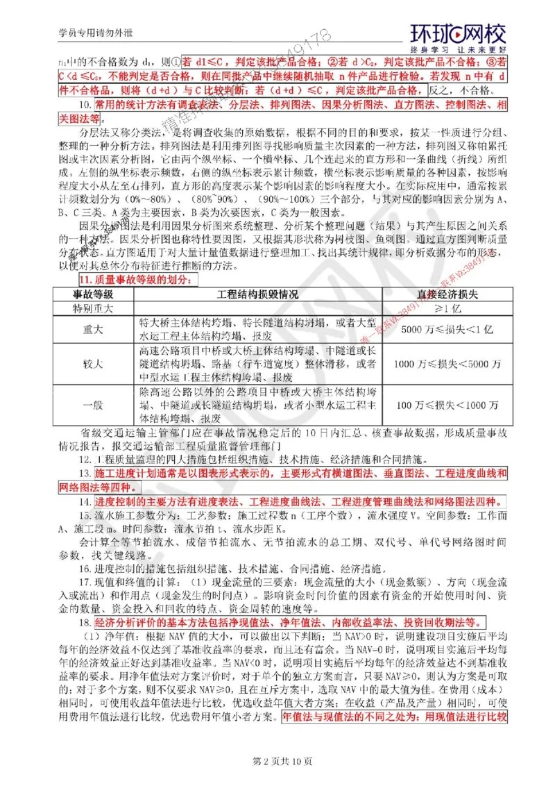 WM_HQ-交通控制-考前十页纸_监理工程师_2025监理工程师_2025年监理工程师-各大机构_2025年监理-交通目标_10.考前十页纸