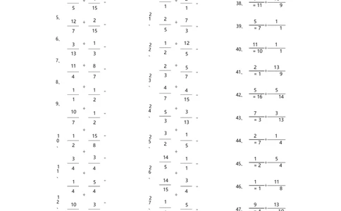 分数除法第21-50篇_编码0121-6年级数学口算计算_口算题（适合6年级）(1)_分数-除法（200篇）_（分数）除法高级（100篇）