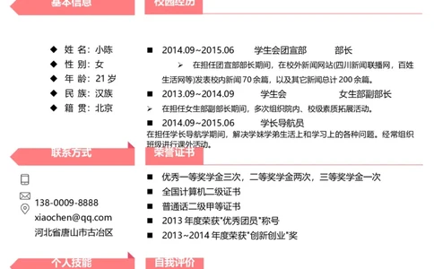 013_各类简历_简历模板(1)_推荐双页模版_word-