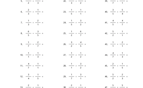 分数除法第81~100篇（初级）_编码0121-6年级数学口算计算_口算题（适合6年级）(1)_分数-除法（200篇）_（分数）除法初级（100篇）