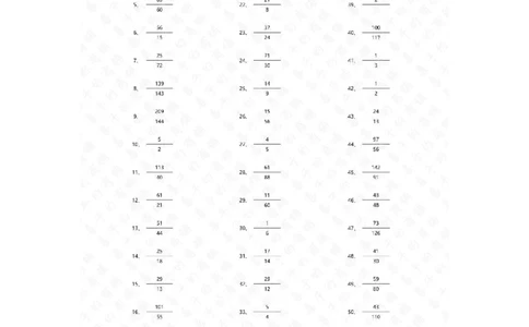 分数加减混合第21~40篇（高级）答案_编码0121-6年级数学口算计算_口算题（适合5年级）_分数-加减混合（280篇）_（分数）加减混合高级1~（100篇）