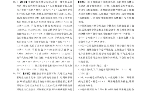 辽宁省名校联盟2023-2024学年高二上学期9月联合考试生物答案_2023年9月_01每日更新_11号_高二2024辽宁省名校联盟高二上学期9月联合考试