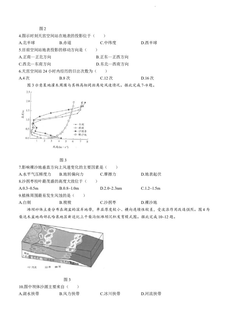 海南省2024届高考全真模拟卷（二）地理(1)_2023年10月_01每日更新_20号_2024届海南省高考全真模拟卷（二）