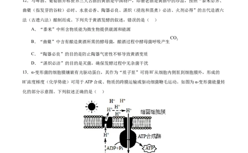 生物（广东卷）（考试A4版）_2023高考押题卷_学易金卷-2023学科网押题卷（各科各版本）_2023学科网押题卷-学易金卷-生物_生物（广东卷）-学易金卷：2023年高考考前押题密卷