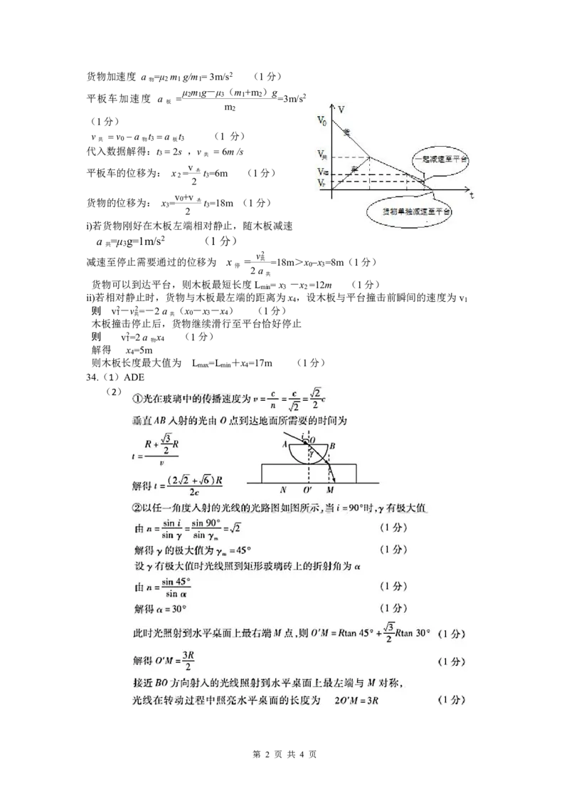 理综10月月考答案(1)_2023年10月_0210月合集_2024届四川省绵阳南山中学高三上学期10月月考_四川省绵阳南山中学2024届高三上学期10月月考理综