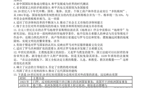 重庆市第一中学校2025届高三上学期12月月考历史_2025年1月_250101重庆市第一中学校2025届高三上学期12月月考_重庆市第一中学校2025届高三上学期12月月考历史