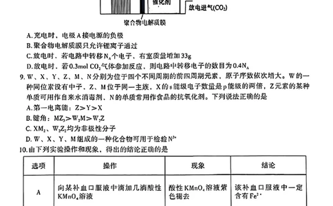 2024届江西省南昌市高三下学期二模考试化学试题+答案(1)_2024年4月_024月合集_2024届江西省南昌市高三下学期二模考试