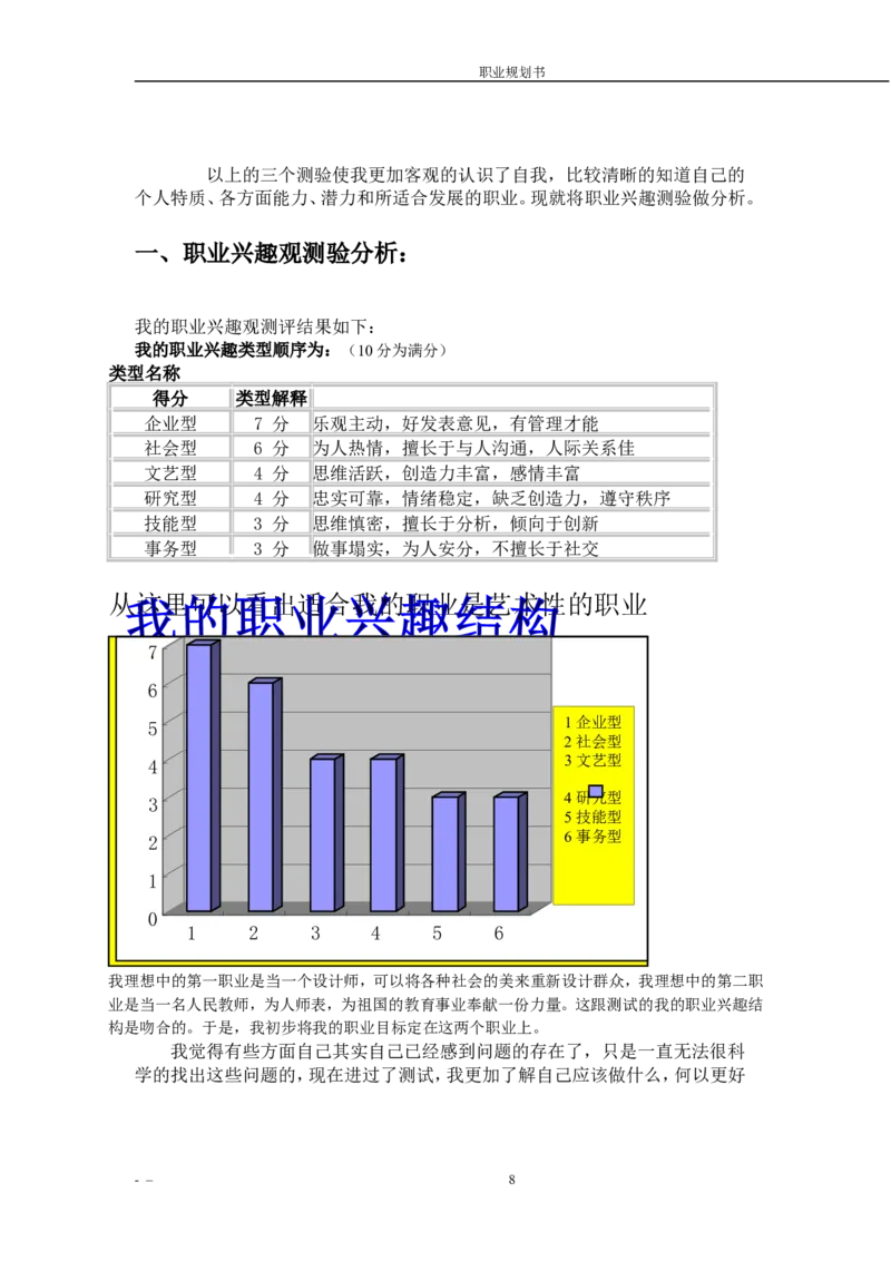 师范学院职业生涯规划书范例_E6-职业规划_34教师教育类专业