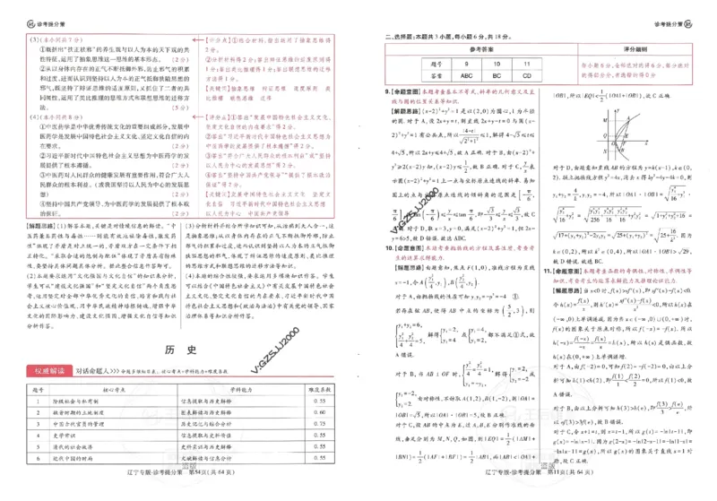 王后雄高考押题预测卷2024辽宁专版诊考提分册_纯图版_2024高考押题卷_22024王hou雄_16王后雄押题_2024年王后雄高考押题预测卷（辽宁专版）