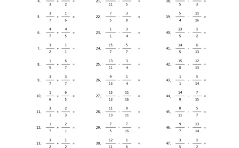分数加减混合第11~30篇（初级）_编码0121-6年级数学口算计算_口算题（适合5年级）_分数-加减混合（280篇）_（分数）加减混合初级（100篇）