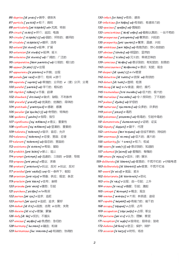 四级1500核心词有音标_英语四六级整合_英语四六级真题版本一此版本可作为补充_大学英语CET4_X0_02-高频词汇+答题卡