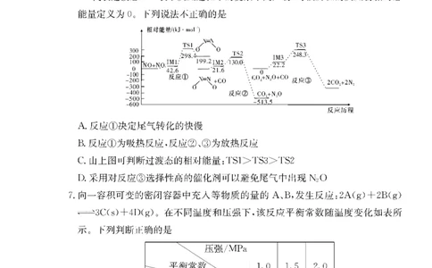 湖南师范大学附属中学2024届高三上学期月考（二）化学(1)_2023年10月_01每日更新_7号_2024届湖南师范大学附属中学高三上学期月考（二）
