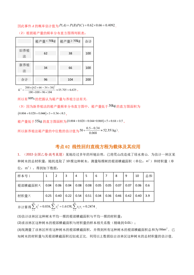 专题22概率统计及数字特征大题综合（教师卷）-十年（2015-2024）高考真题数学分项汇编（全国通用）_近10年高考真题汇编（必刷）_十年（2015-2024）高考数学真题分类汇编（全国通用）