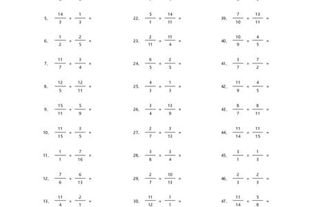 分数乘法第21-50篇_编码0121-6年级数学口算计算_口算题（适合6年级）(1)_分数-乘法（200篇）_（分数）乘法高级（100篇）