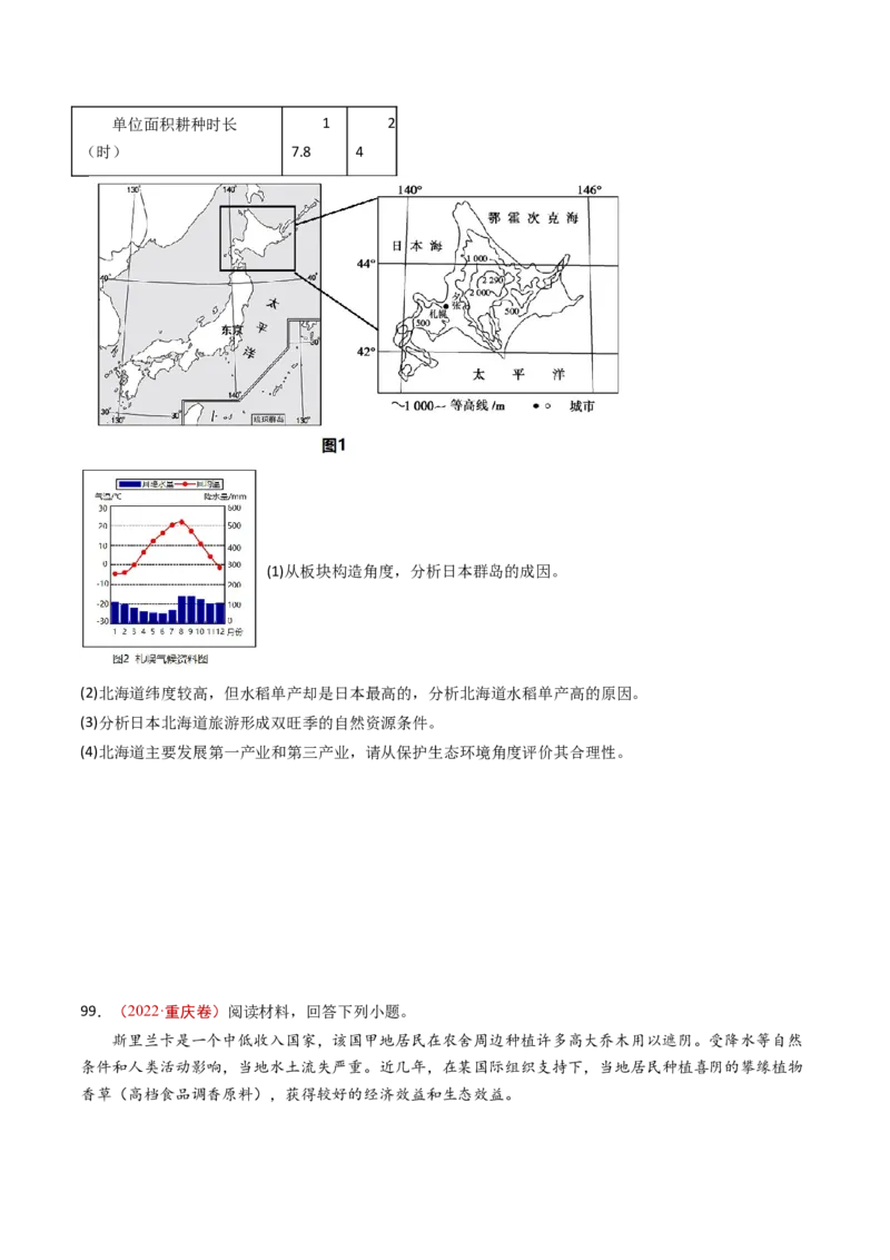 专题11区域产业活动-十年（2014-2023）高考地理真题分项汇编（学生卷）_近10年高考真题汇编（必刷）_十年（2014-2024）高考地理真题分项汇编（全国通用）
