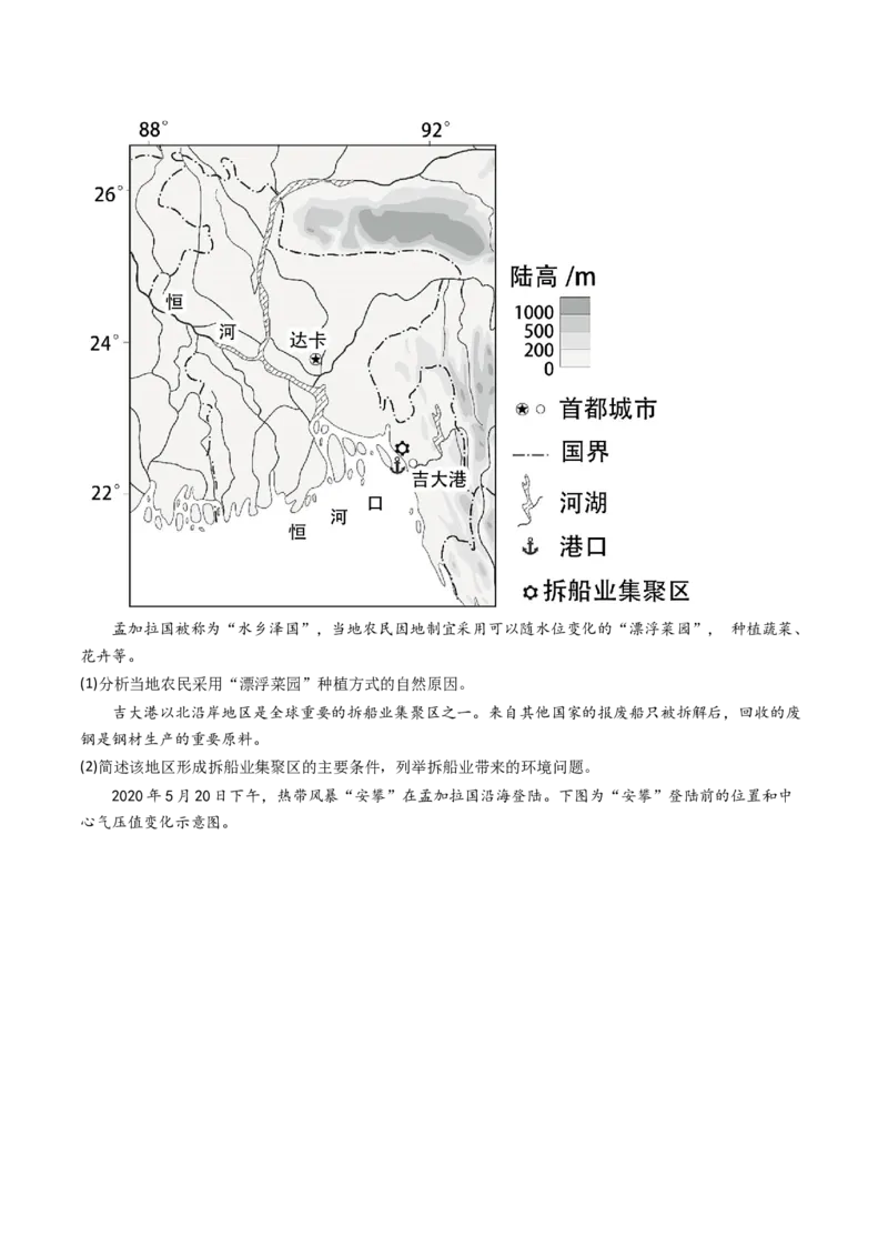 专题11区域产业活动-十年（2014-2023）高考地理真题分项汇编（学生卷）_近10年高考真题汇编（必刷）_十年（2014-2024）高考地理真题分项汇编（全国通用）