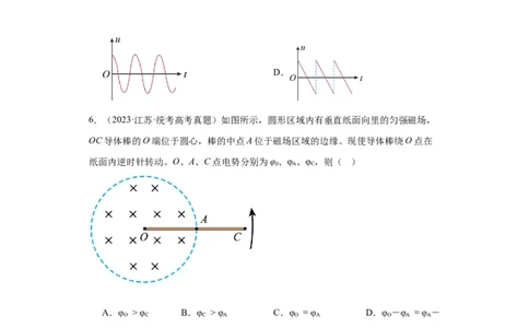 专题10电磁感应(原卷版)_赠送：2008-2024全套高考真题_高考物理真题_送高考物理五年真题(2019-2023)分项汇编（全国通用）