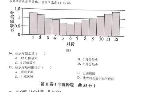 重庆市七校2023-2024学年高三上学期第一次月考地理试题(1)_2023年10月_0210月合集_2024届重庆市七校高三上学期第一次月考_重庆市七校2024届高三上学期第一次月考地理