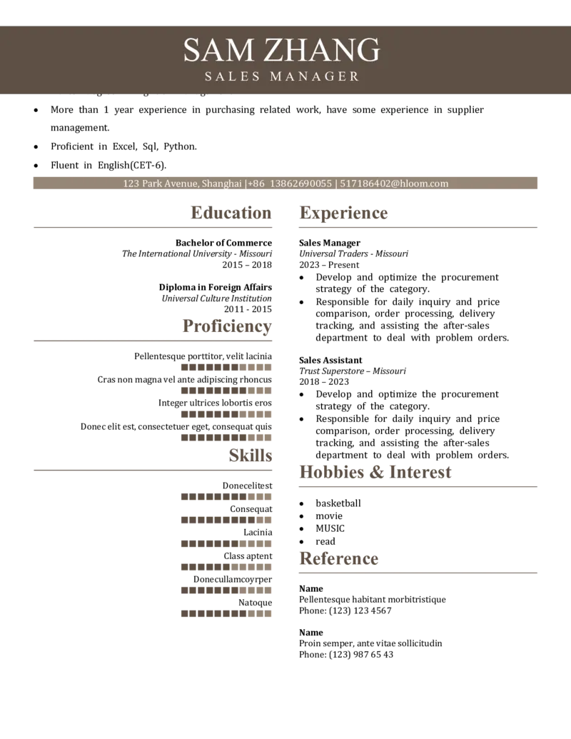 2高端简洁英文CV简历(67)_各类简历_简历模板(1)_英文简历模版86套2025版_